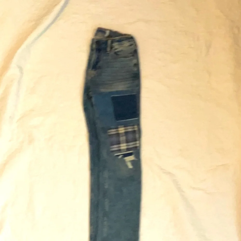 Stylish Blue Patchwork girls Jeans